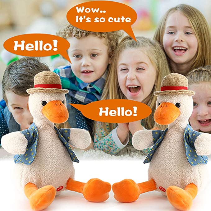 Dancing and talking duck toy